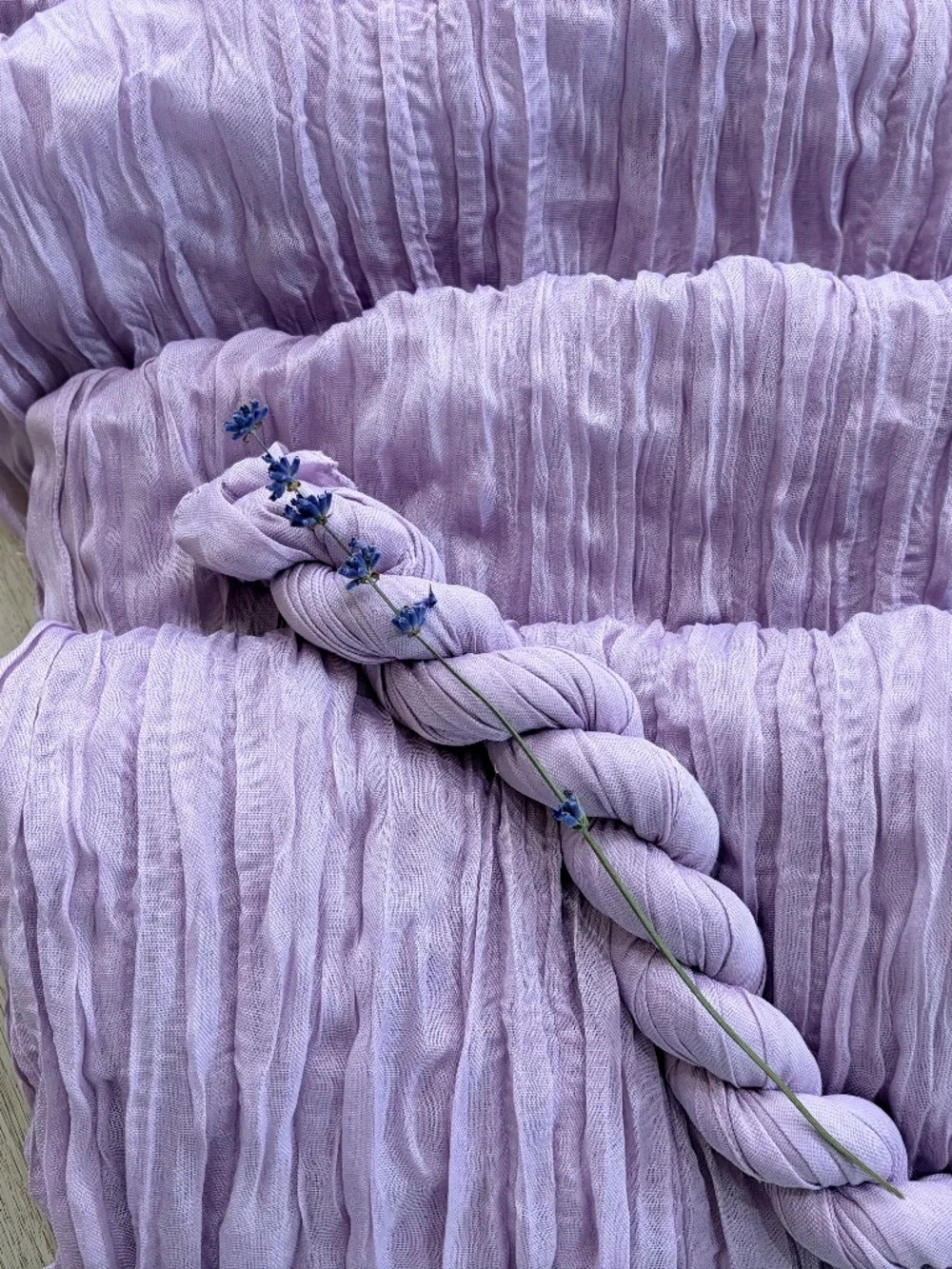 Sheer Table Runner | Lavender or Light Violet | Set of 6 |  25.6